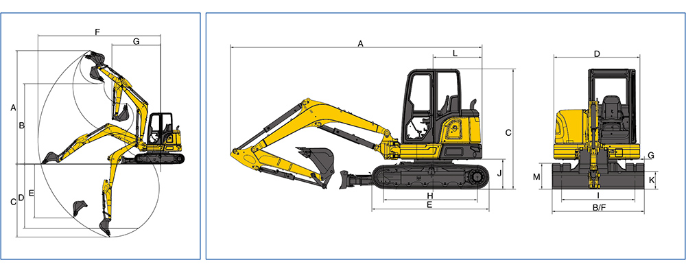 XCMG Official 5.5ton Hydraulic Excavator XE55E (Euro Stage V) for sale